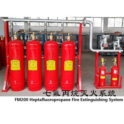 qualità  Gas Suppression System FM200 Cylinder Non Polluting Pipeline Network Type fabbrica