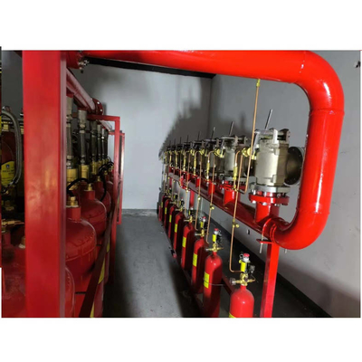 5.6Mpa 120L Tipo FM200 Sistema antincendio Eptafluoropropano rosso Colore