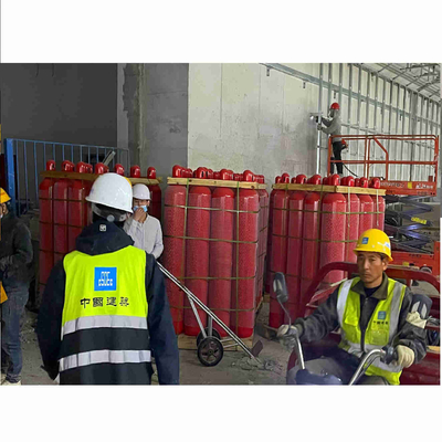 Sistema di repressione del fuoco IG541 ad eptafluoropropano 15MPa Sistema di repressione del fuoco a gas inerti