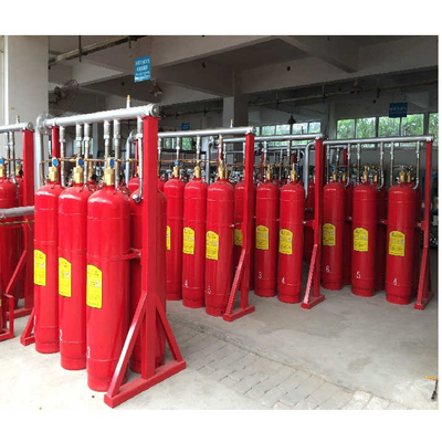 Sistema di estinzione a gas da 120L Fm200 rosso estintore automatico