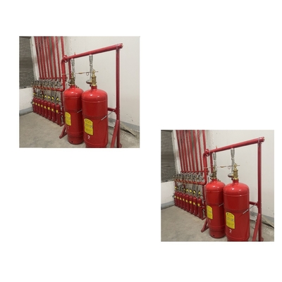 Sistema di estinzione a gas da 120L Fm200 rosso estintore automatico