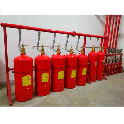 Sistema di rete di tubi FM200 rosso 4.2MPa / 5.6MPa sistema di repressione del fuoco a gas misto