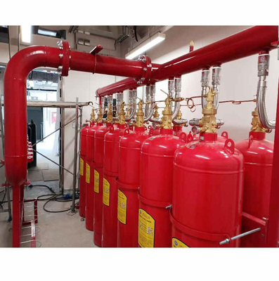 Sistema di soppressione dei gas ad alta sicurezza FM200 rosso cilindro eptafluoropropano HFC 227ea