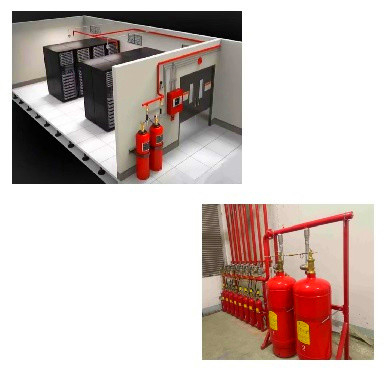 Sistema di estinzione del fuoco a gas FM200 ad eptafluoropropano 4.2Mpa / 5.6Mpa Pressione di lavoro
