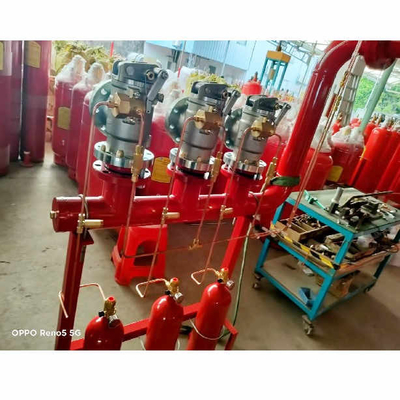 5.6Mpa FM200 sistema di flusso dei pistoni HFC-227 estintore a cilindro rosso